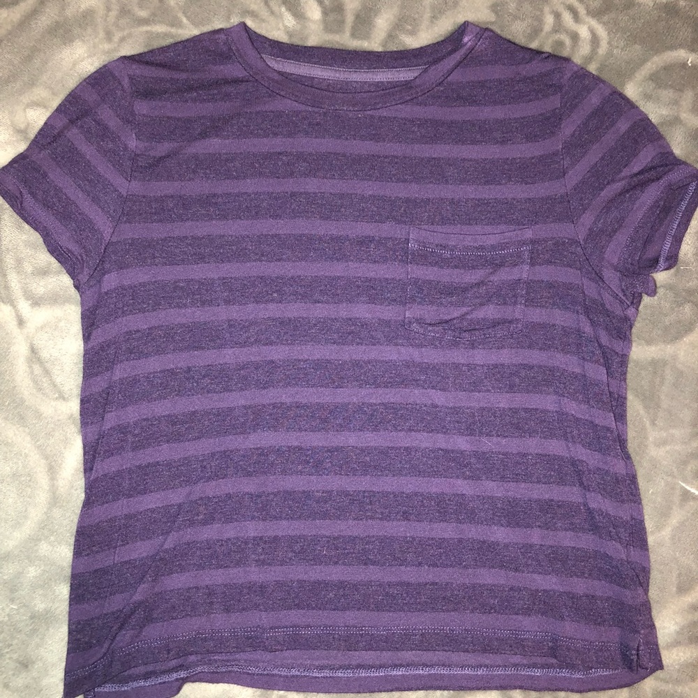 Stripped pocket tee